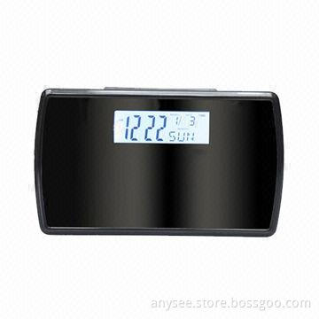 Pinhole Hidden Mini Camera/Camcorder Alarm Clock with Remote Control, 2,400mA Battery Capacity